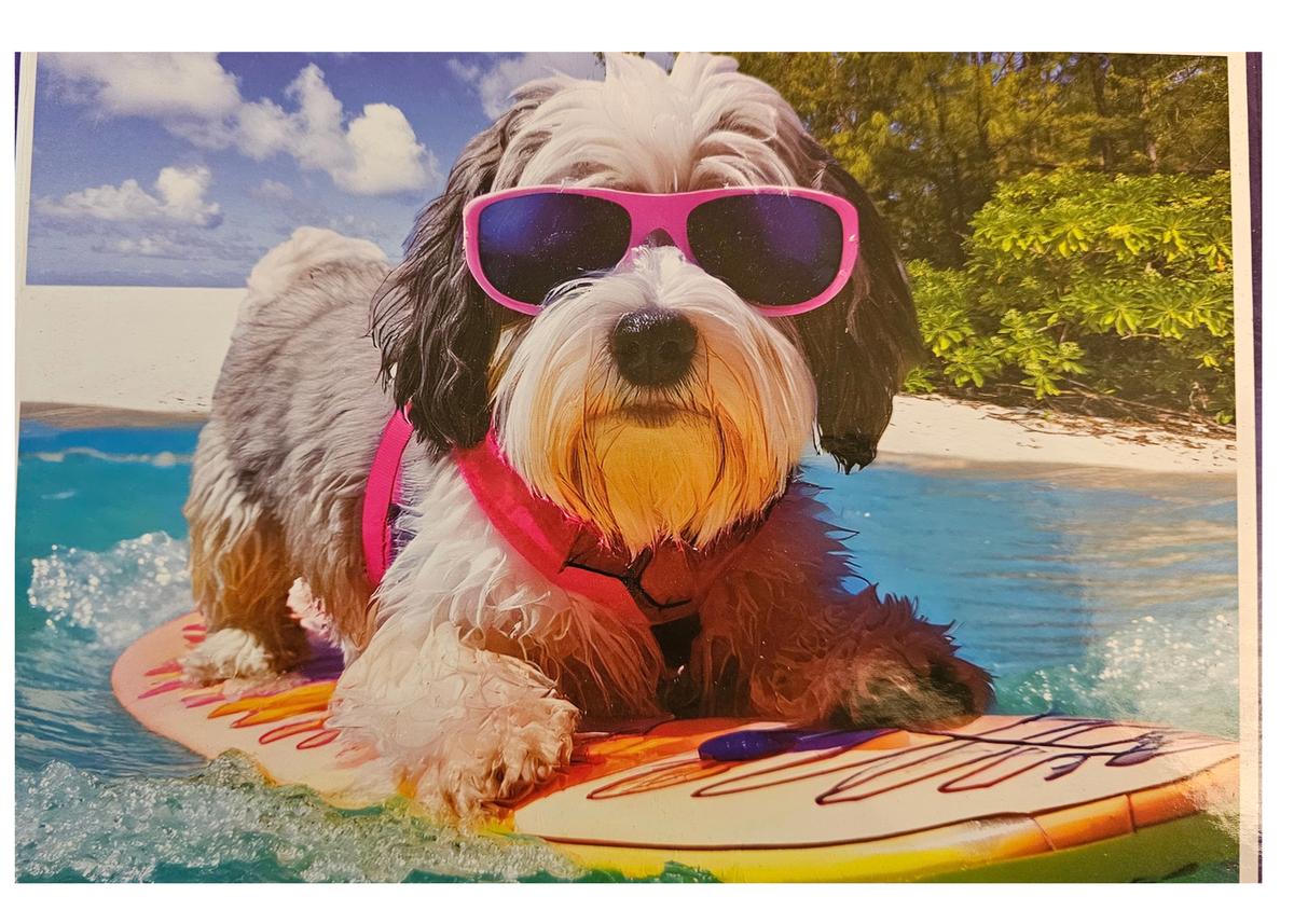 Surfing Dog 1000 Pieces