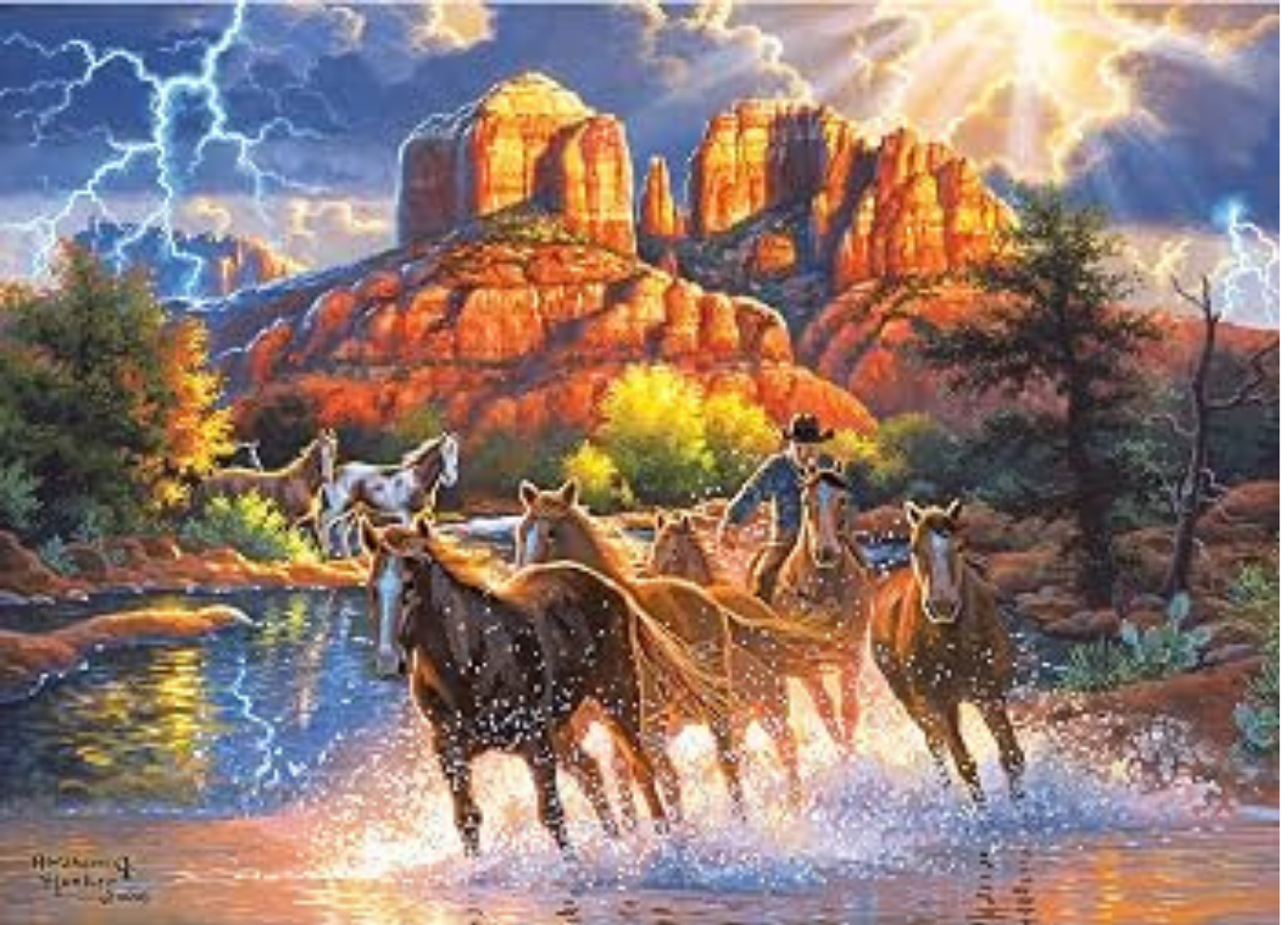 Mountain Horses 1000 Pieces