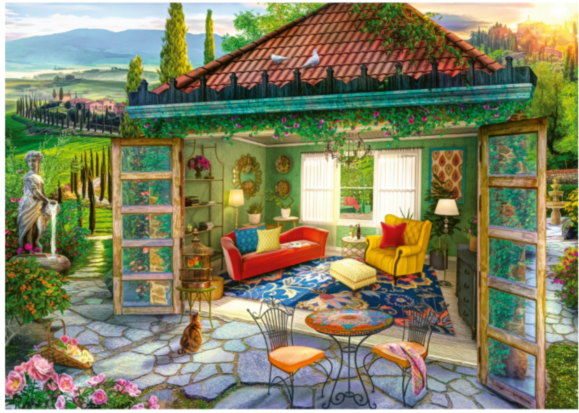 Tuscan She Shed 1000 Pieces