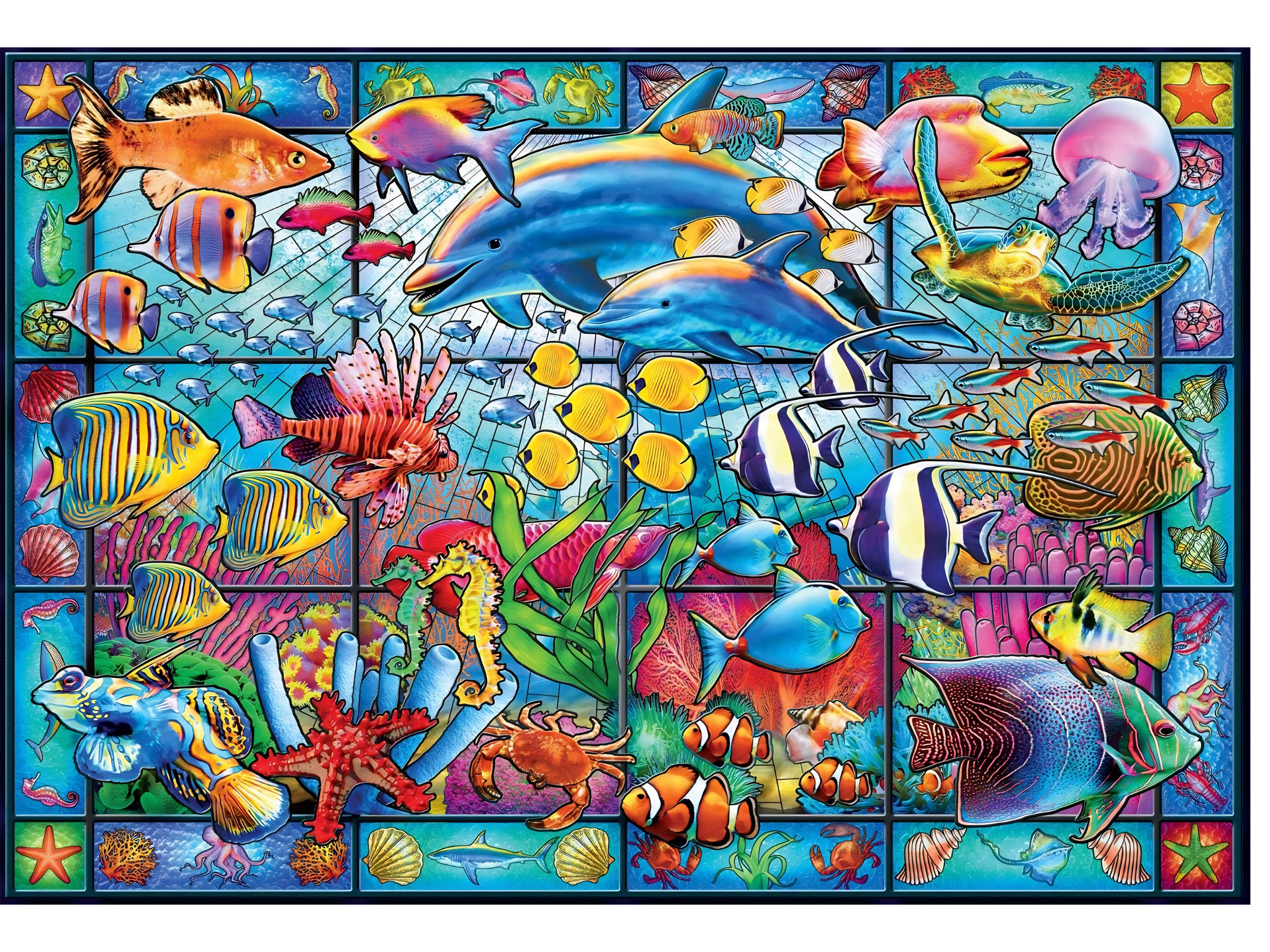 Stained Glass Aquarium 2000 Pieces