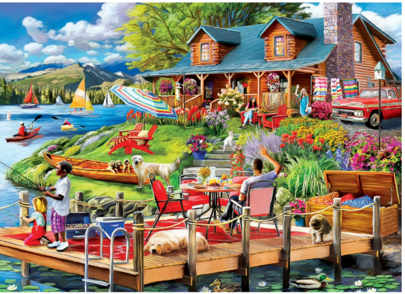 Summer At The Cabin 1000 Pieces
