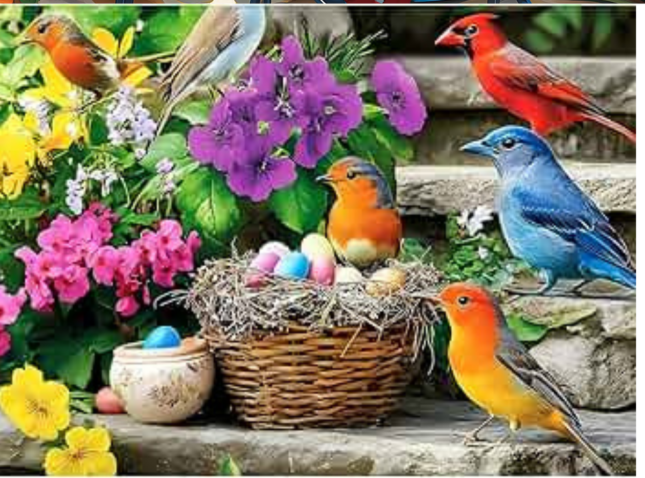 Spring Songbird Nest 300 Pieces