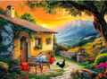 Sunrise Cottage in the Mountain Valley 300 Pieces