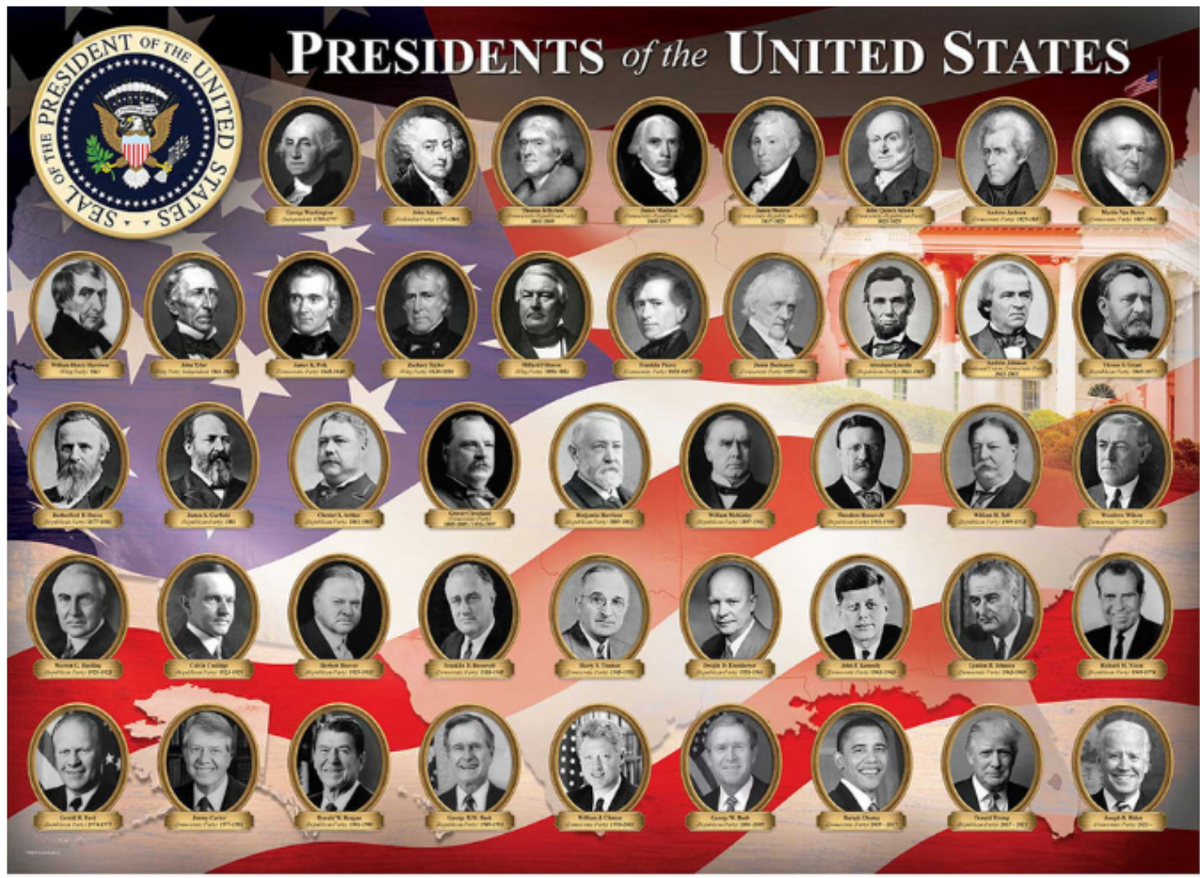 Presidents Of The United States 1000 Pieces