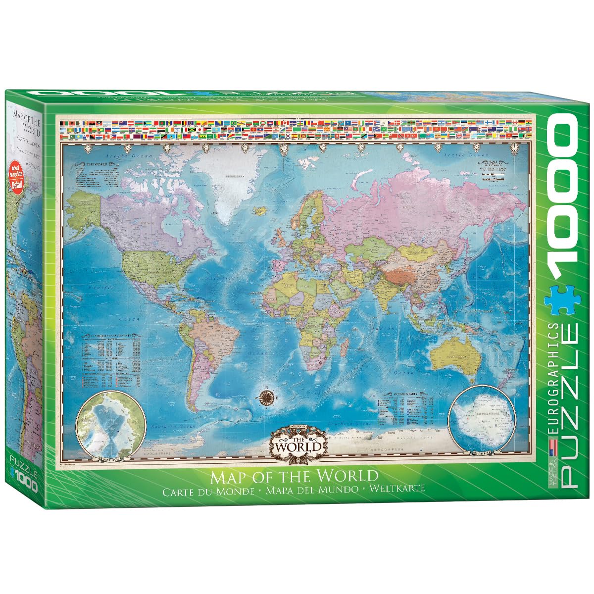 Map of The World 1000 Pieces