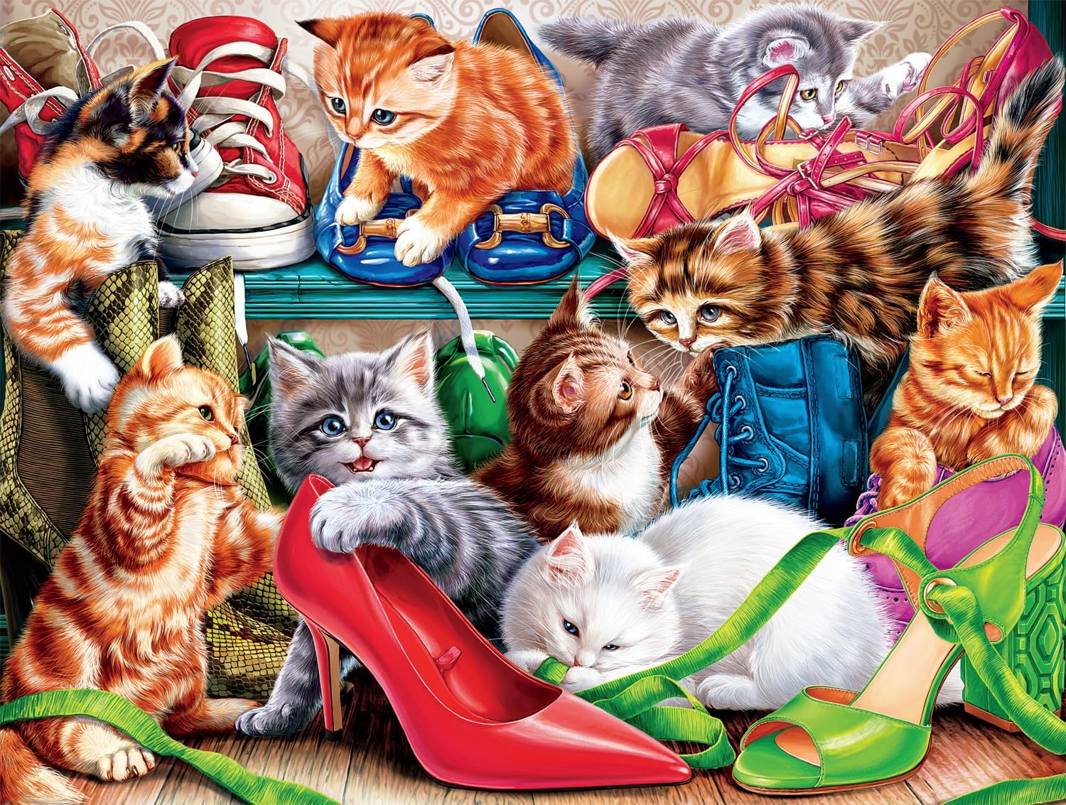 Shoe Closet Kittens 750 Pieces