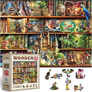 Stories On Every Shelf (Wood) 1000 Pieces