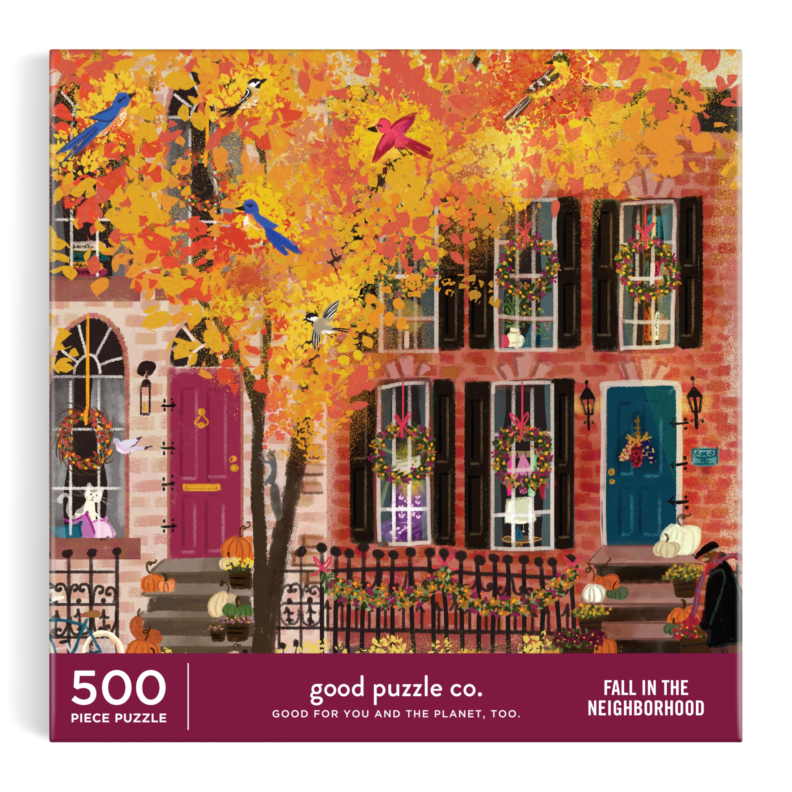 Autumn in the Neighborhood 500 Pieces