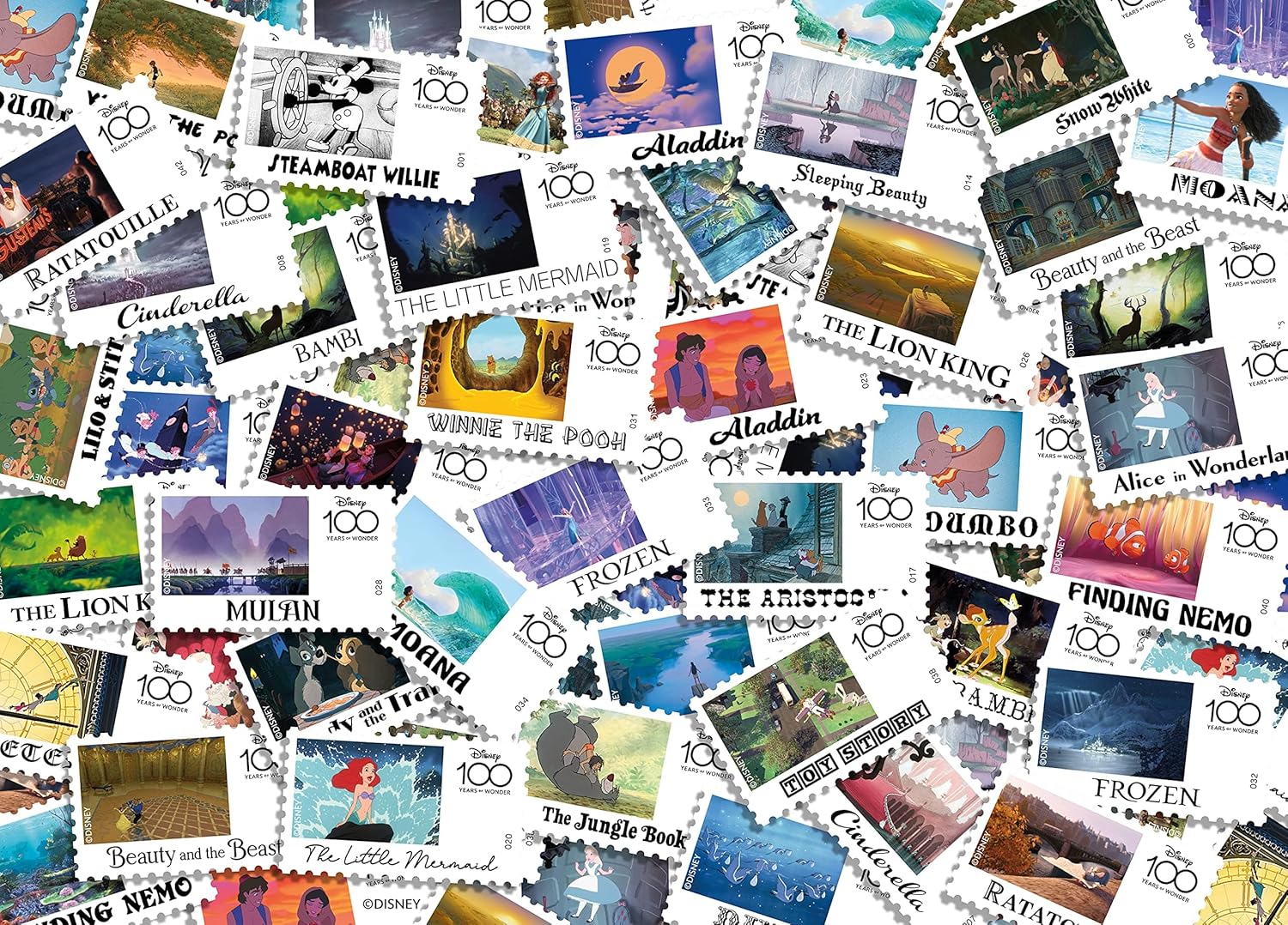Disney Stamps 1000 Pieces