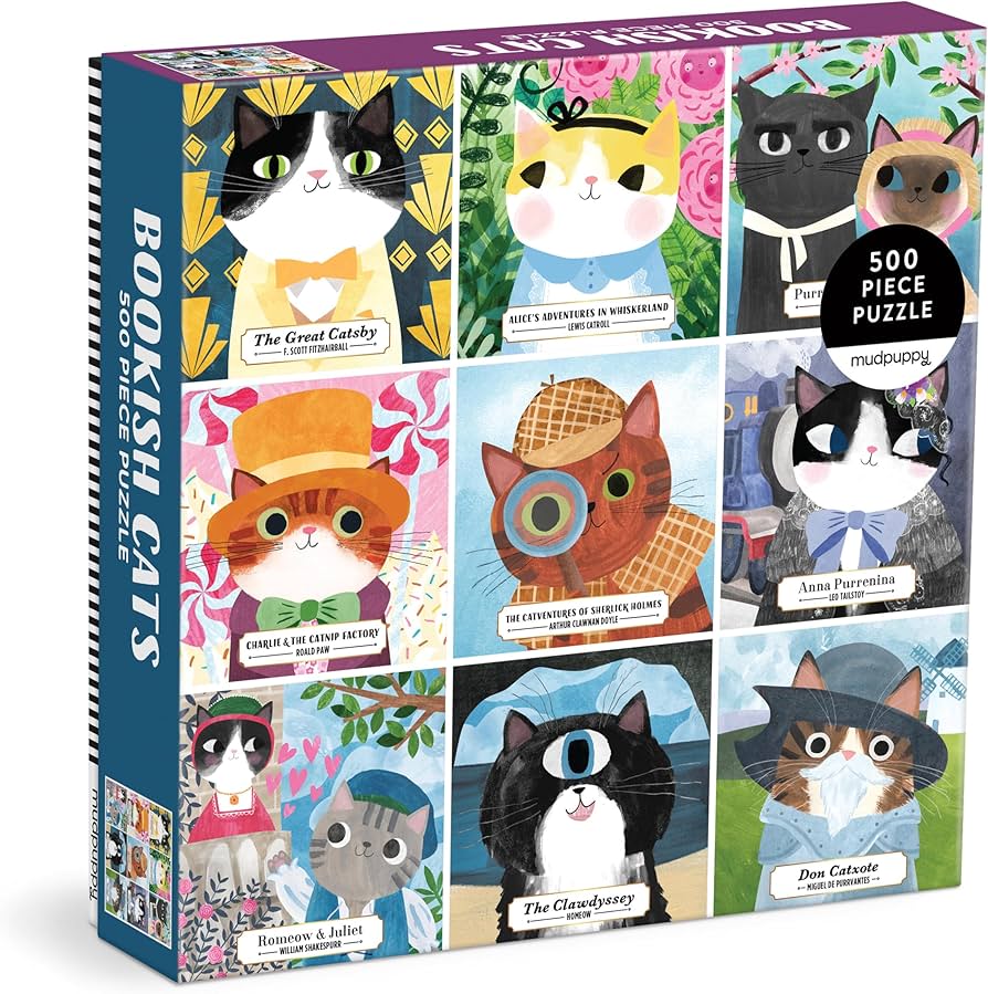Bookish Cats 500 Pieces