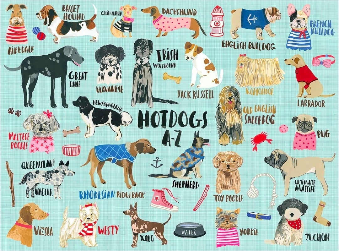 Hotdogs A-Z 1000 Pieces