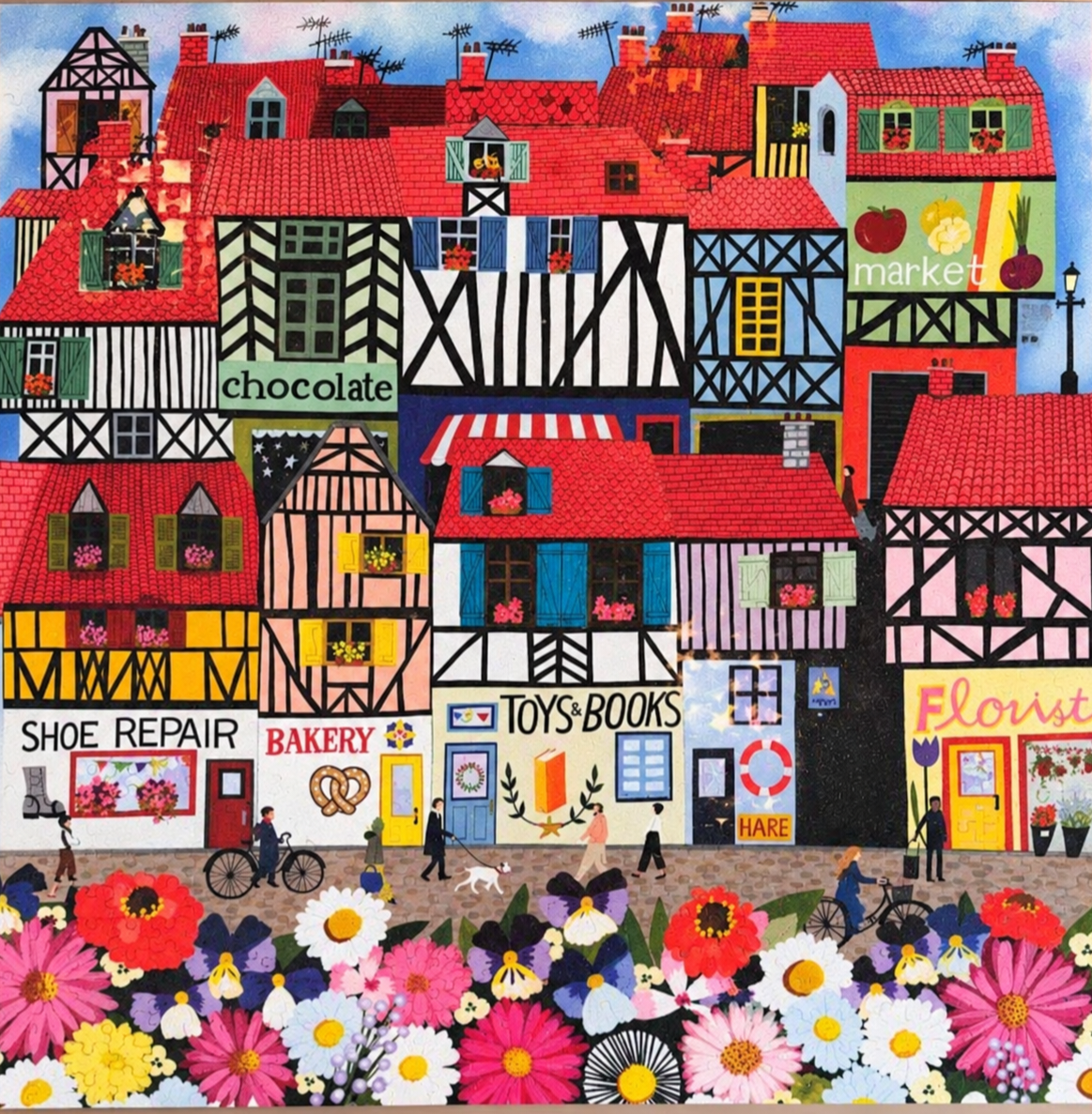 Whimsical Village 1000 Pieces